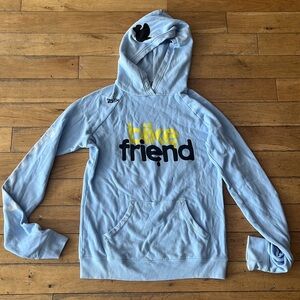 FREECITY light blue hoodie size XS